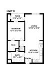 Jefferson SoLA Apartment Home D One Bedroom Floor Plan Jefferson SoLA Apartment Home D One Bedroom Floor Plan